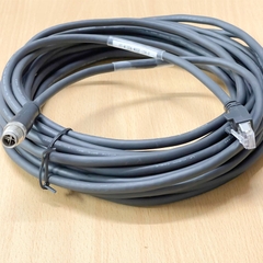 Cáp XC-M12EN-M8SR-10M-R Dài 10M M12 Ethernet 8 Pin X-Code to RJ45 Shielded Cable For Basler Cognex Industrial