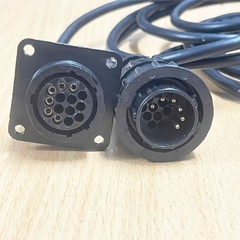 Bộ Cáp Chuyển Đổi SMEMA Connector Cable Male And Female to RJ12 6P6C Male Dongle Dài 1.8M For Băng Tải Tự Động, Máy In Kem Hàn, Máy Gắp Linh Kiện, Lò Reflow, Máy AOI,SPI.