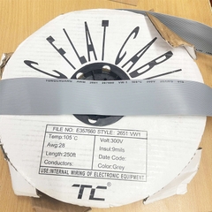 Cáp Điều Khiển IDC 40 PinFlat Ribbon E357660 TONGCHUANG AWG28 Cable 1.27mm Pitch 40 Way Unscreened 50.8mm Width 28AWG 300V Length 75M