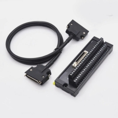 Cáp SCSI MDR 50 Pin Male to Male Connector 3M SM 10350 With Screw Pitch 1.27mm Gold Plated Shielded Cable Dài 3M For Mitsubishi Servo Driver MR-J3CN1 MDR 50 PIN X4 Interface CN1