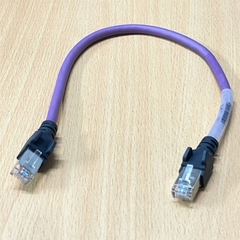 Cáp mạng công nghiệp Cat6A JC-CB-OP3 Dài 0.3m Ethernet Network Patch Cord up to 10GBase-T and 500MHz Straight Through Cable Purple