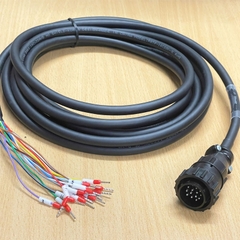 Cáp 5M 17ft Connector ETE 206044-1 SMEMA 14 Pin Male to 14 Core Open Flying Dài 5M For Link The Signal System.