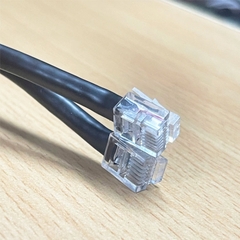 Bộ Cáp Chuyển Đổi SMEMA Connector Cable Male And Female to RJ12 6P6C Male Dongle Dài 1.8M For Băng Tải Tự Động, Máy In Kem Hàn, Máy Gắp Linh Kiện, Lò Reflow, Máy AOI,SPI.
