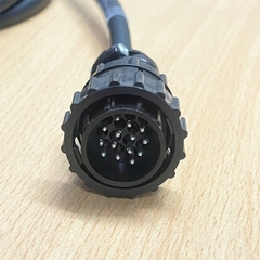 Cáp 5M 17ft Connector ETE 206044-1 SMEMA 14 Pin Male to 14 Core Open Flying Dài 5M For Link The Signal System.