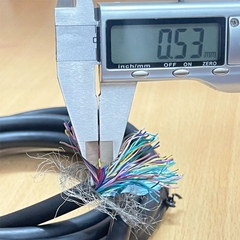 Cáp Tín Hiệu Điều Khiển 68 Core x 0.53mm² Cable E74020-C 60C VW-1 DER AN Black 0D Ø 8.6mm Dài 2.5M