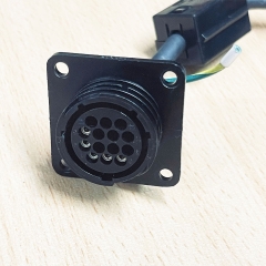 Cáp SMEMA COM 206043 Circular Connecror 14 Pin Female to 4 Core UPSTREAM CT3609 + 1 Grounding