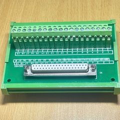 Cầu Đấu Original DIN-37D-01 37 Pin D-Sub Connector Female Terminal - Terminal Board with One 37-pin D-sub Connector and DIN-rail Mounting