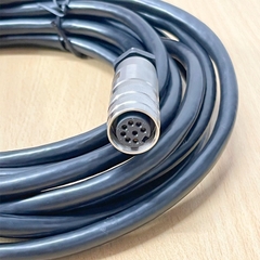 Cáp ZTE RRU DB15 VGA AISG to Din 8 Pin Male Dài 5M Control Cable Connector chống thấm nước For RRU to RCU