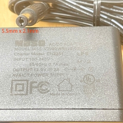 Adapter MOSO 12V 1.2A MSS-V2000WR120-024E0-US Connector Size 5.5mm x 2.1mm for Smartphones, Tablets