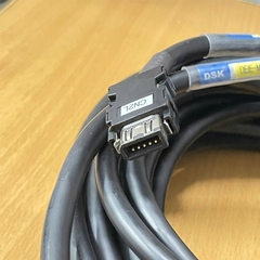 Cáp điều khiển DSK DEIE-MSXXXA-N14M Dài 14M Cable DB15 Pin D-Sub Female Metal to SM-10P 10 Pin Cable ILSAN6 PrX22AWG(0.35Q)AMSB dùng cho Servo Motor Encoder