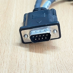 Cáp Chuyển Đổi D-Sub DB9 Male to 2 RS232 D-Sub DB9 Female Splitter Serial Cable Dài 15Cm For Control Equipment PLC CNC Machine