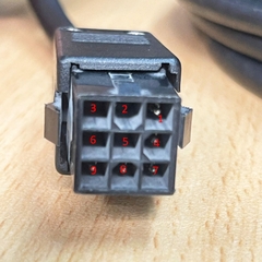 Cáp Servo Motor Encoder Delta ASD-ABEN0010-A2 Dài 10M Cable MDR 20 Pin Male to Molex VW3M8121 Connector 1-172161-9 9 Pin For CN2 Delta AB/A2 Series 100-750W