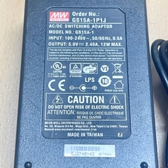 Chuyển Nguồn Adapter 5V 2.4A 12W MEAN WELL GS15A-1 Connector Size 5.5mm x 2.1mm