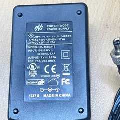 Adapter 12V 1.25A ENG SWITCH-MODE POWER SUPPLY 3A-165DA12 Chân cắm Connector Size Locking 5.5mm x 2.1mm