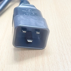 Dây Nguồn Máy Chủ Dài 2M Server LIAN DUNG 038-004-973 AC Power Cord Cable Jumper Cord IEC C20 to C13 3x2.08mm² 105°C UL in TAIWAN
