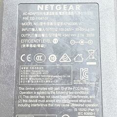 Adapter 54V 3.7A 200W KPM200R-VI Connector Tip Size 6.3mm x 3.0mm For Netgear GS116LP/PP PoE Gigabit Ethernet Switch