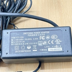 Adapter 12V 2A 24W YT-1220 Connector Size 5.5mm x2.1mm & 2 Pin Male JST SM 2.5mm