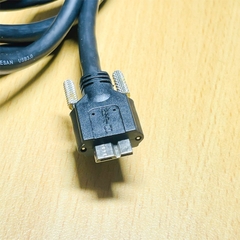 Cáp USB3.0 Type A to Micro B chốt khóa bắt vít dùng cho Camera công nghiệp, Máy in scan, HD Player, Box ổ cứng - Cable USB3.0 AM-Micro B Screws Locking Dài 3M