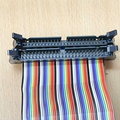 Cáp Flat Ribbon Rainbow PD-PD IDC 50 Pin 2.54mm Male to Male Dài 0.4M