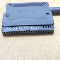 Cáp QITAI QX211-2-3000 Dài 3M CN1 IDC 34 Pin to CN2 IDC 40 Pin Pitch 2.54mm For PLC Keyence Kv Series