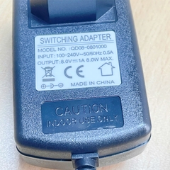 Bộ Chuyển Đổi Nguồn Adapter 8V 1A 8W QD08-0801000 Connector Size 5.5mm x 2.1mm And Female Dùng Cho Sạc Pin Cân Treo Móc Cẩu