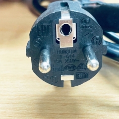 Dây Nguồn HONGLIN HL-014S HL-052 Chuẩn Cắm Điện 2 Chân Tròn AC Power Cord Schuko CEE7 Euro Plug to C5 2.5A 250V 3x0.75mm² Dài 0.9M
