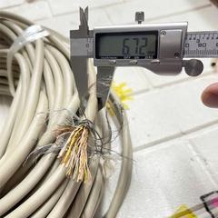 Dây Cáp 50 Lõi Có Chống Nhiễu Hitachi 50 Core x 0.52mm² 28AWG 80C VW-1 -F- Grey 0D Ø 6.8mm Dài 1M Cable in Japan