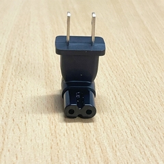 Phích Cắm Đổi Nguồn AC WELL SHIN WS-069-J2 R31514 2.5A 125V  Vuông Góc 90 Degrees NEMA 1-15P to IEC320 C7