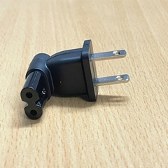 Phích Cắm Đổi Nguồn AC WELL SHIN WS-069-J2 R31514 2.5A 125V  Vuông Góc 90 Degrees NEMA 1-15P to IEC320 C7