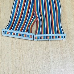 Cáp Bẹ Nhiều Màu Ruy Băng IDC 50 Pin 2.54mm Pitch Flat Ribbon Data Rainbow Color Cable Connector Type A Dài 1M