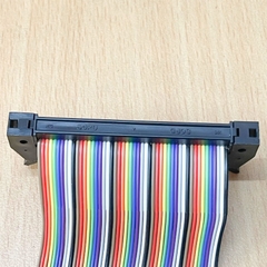 Cáp Flat Ribbon Rainbow PD-PD IDC 50 Pin 2.54mm Male to Male Dài 0.4M