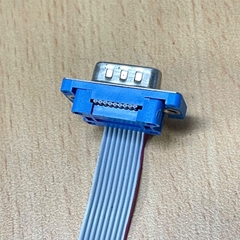 Cáp Ruy băng phẳng IDC 10 Pin 2.54mm Cái sang Serial RS232 DB9 Dương Dài 30cm 2.54 IDC 10P to IDC DB9 serial extension ribbon cable flat cable for Syringe pump communication cable