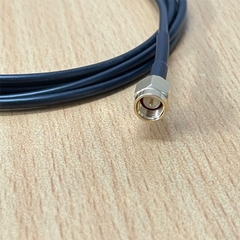 Cáp nối dài Anten RG174 Chuẩn SMA đực -cái Dài 1.5M RP-SMA-Plug cái ren trong, lỗ giữa - RP-SMA-Jack đực ren ngoài kim giữa dùng cho anten wifi 2.4G 5.8G đầu có lỗ giữa.