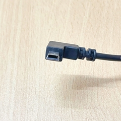 Cáp kết nối K20305-001 43/21 DEREN USB 2.0 Type A to Mini B USB Chữ L 90 Độ Vuông Sang Góc Trái Dài 0.6M Cable  Mini USB Male 90 Degree Left Angled to USB 2.0 A Male