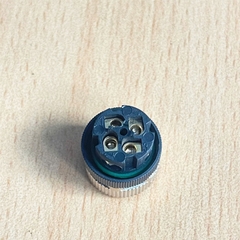 Đầu Nối Cảm Biến Circular Connectors M12 Female Straight Plug 4 Pin Female A Code Screw Contacts