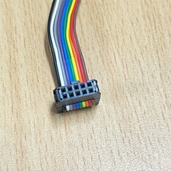 Cáp IDC 10 Pin Female to Female 10 Pin FC 2*5 Pitch 2.54mm Cable Flat Ribbon Data Rainbow Color Dài 0.3M For CMC CNC PLC LCD Screen
