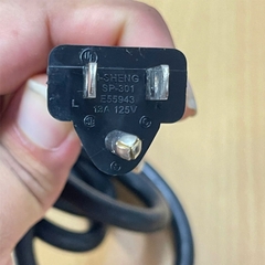 Dây Nguồn I-SHENG E55943 LL41230 SP-301 IS-14 NEMA 5-15P to C13 AC Power Cord 13A 125V 1625W 3x1.31mm² 16AWG Dài 1.8M