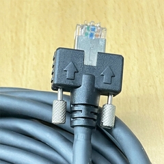 Cáp mạng có vít khóa GIG E-R10M dành cho camera công nghiệp Basler Dài 10M Industrial CCD Camera RJ45 10 Gigabit Cable with Locking Screw CAT6 S/FTP AWG E35664-L STYLE 20276 VW-1 80C HIRAKAWA KL