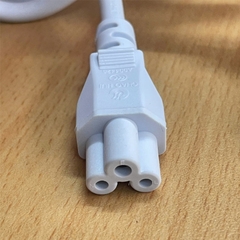 Dây Nguồn CHAO HUI CH-231 CH-706 Chuẩn 2 Chân Đầu Tròn AC Power Cord Schuko CEE7 Euro Plug to C5 2.5A 16A 250V 3x0.75mm² Color White Dài 0.7M