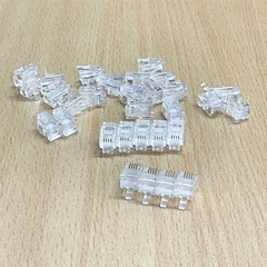 Đầu Bấm RJ9 4P4C Modular Plug Connector Cable Dùng Cho Tín Hiệu Ống Nghe Của Điện Thoại BànHandset Plug Gold Plated 100pcs/Lot
