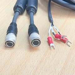 Cáp 5M Cable DVI-I Male to 2 Port Hirose 12 Pin Female HR10A-10P-12S(73) Video Splitter Cable Hirakawa + 1 Port Cosse Solderless Crimped For CCD Machine Vision Camera