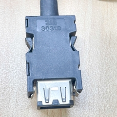 Cáp SM103 AEX-J3ENCBL4M-A1-L Dài 4M Cable 1394 SM 10 Pin To VW3M8D1A 9 Pin For Mitsubishi Servo