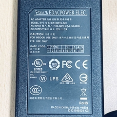 Adapter Power Supply 12V 7A EDAC EA10951C-120 Connector Tip Size 5.5mm x 2.5mm For Industrial IPC Mini PC Router Switch POS Machine