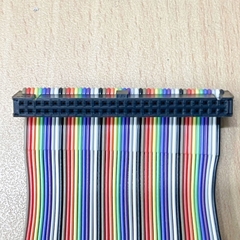 Cáp Flat Ribbon Rainbow FC-FD IDC 50 Pin 2.54mm Male to Female Dài 0.6M