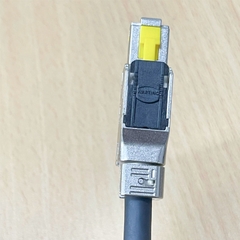 Cáp FA_14391611 SN0030 EKRK 134123/LVDS Camera Right Angle Hirose HR10A-10P-12P(73) 12 Pin Female to RJ45 Male Dài 6M For Industrial Camera Cable