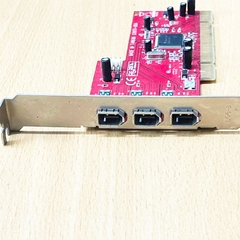 Card PCI 4X to 3 Port 1394a 6 Pin FireWire AIO 1394A E-G015-03-3B32(B) G101TI-00A For Camera Cognex industrial