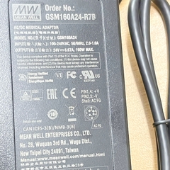 Chuyển nguồn Adapter 24V 6.67A 160W Mean Well GSM160A24-R7B DC Size 5.5mm x 2.5mm