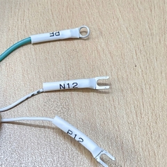 Cáp Hirose HR10A-7P-4P(73) 4 Pin Male Power Cable Connector Dài 10M to 2 Core Open End + PE For Industrial Camera