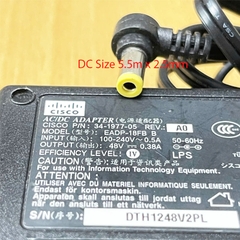 Adapter Cisco 48V 0.38A IEC C13 EADP-18FB B Connector Size 5.5mm x 2.5mm dùng cho hội nghị truyền hình  Polycom SoundStation IP 6000