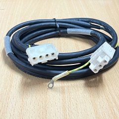 Cáp Nguồn Động Cơ DPMH-2P1 2MA-MO3 Dài 3M Cable Connector WAGO 721 3 Pin Female Molex to Molex 50-84-2042 4 Pin Female For Mitsubishi MR-J3 CNP3 Servo Amp Connector.